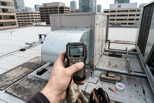 CO test reading after a furnace repair
