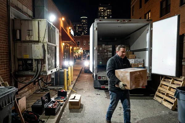Moving frozen product to a reefer during a repair
