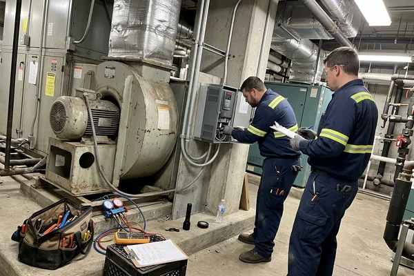 Commissioning a VFD on a supply fan motor