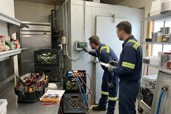 Reviewing controller setpoints during a maintenance visit