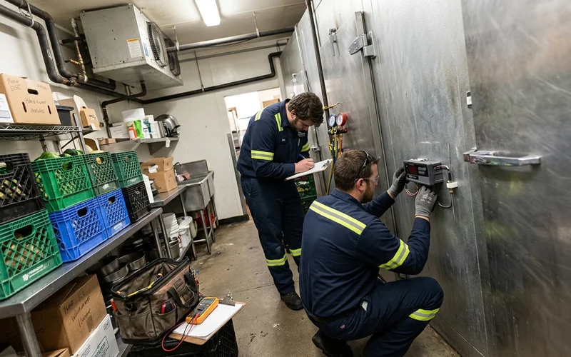 Checking a refrigeration controller and temperature probe