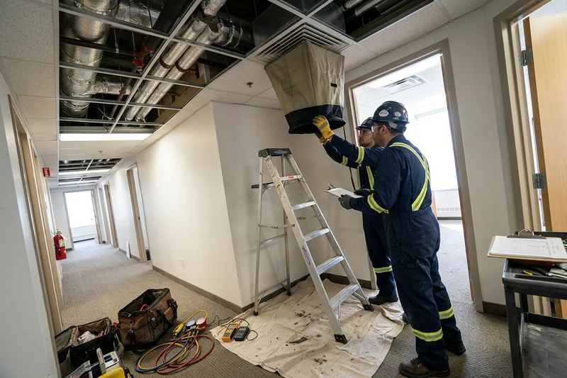 Measuring corridor airflow during balancing